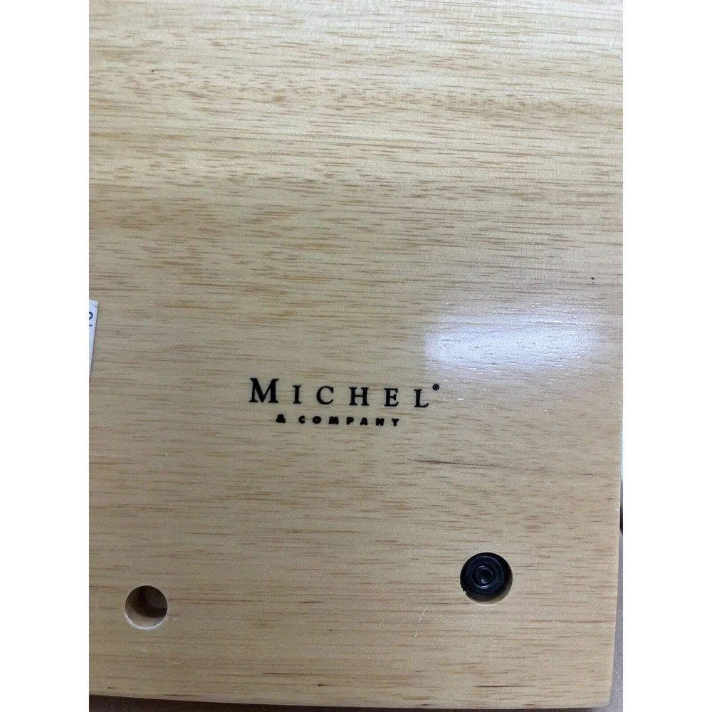 Vintage Michel & Company Aluminum / Light Wood Picture Frame ‎ 7x7